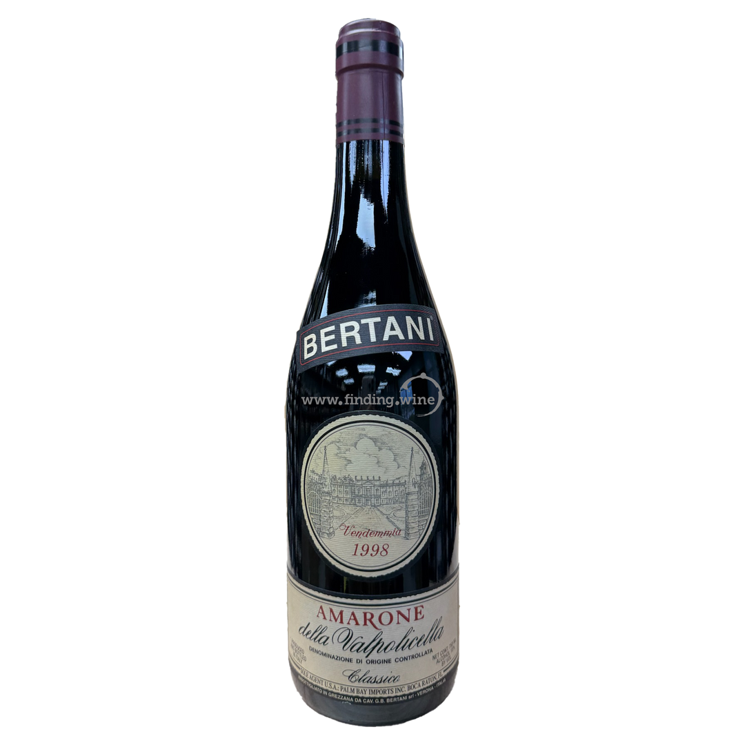Bertani - 1998 - Amarone della Valpolicella Library Release from Winery - 750 ml.