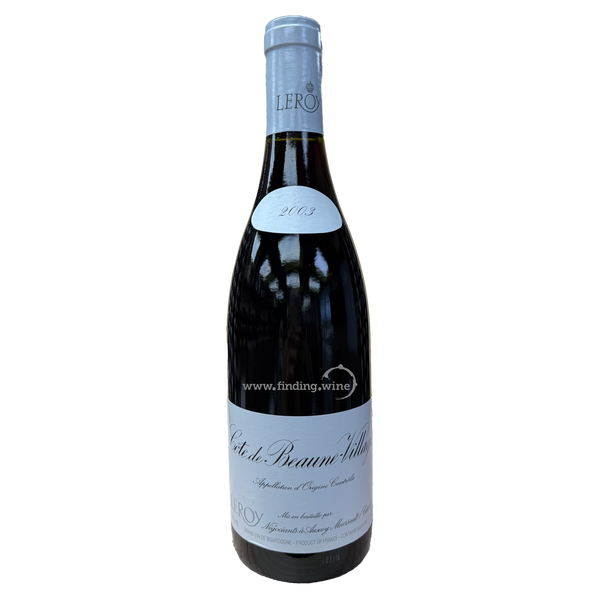 Domaine Leroy - 2003 - Cotes de Beaune-Villages Rouge - 750 ml