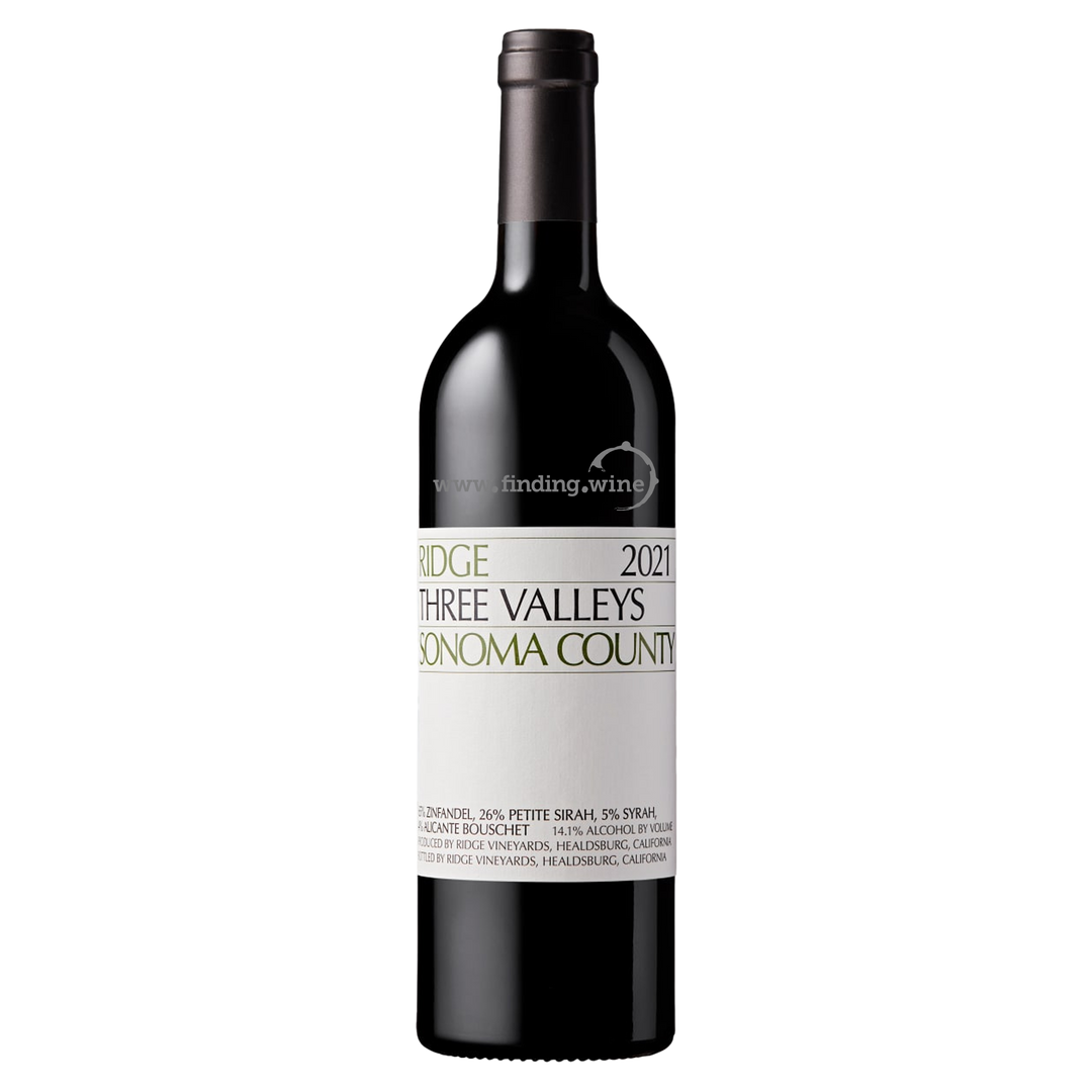 Ridge Vineyards  - 2021 - Three Valleys  - 750 ml.