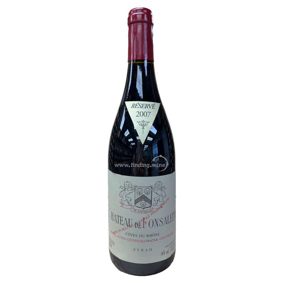 Château de Fonsalette - 2007 - Côtes du Rhône Syrah - 750 ml.