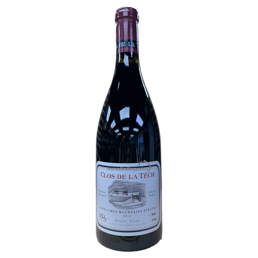Clos de la Tech  - 2012 - Santa Cruz Mountain Estates Pinot Noir  - 750 ml.