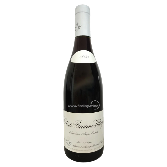 Domaine Leroy - 2003 - Cotes de Beaune-Villages Rouge  - 750 ml.