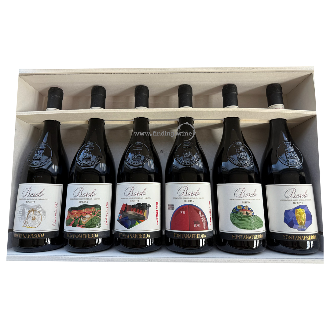 Fontanafredda  - MV - Multi-Vintage Pack 1982, 1996, 1998, 1999, 2000, 2010 - 750 ml.