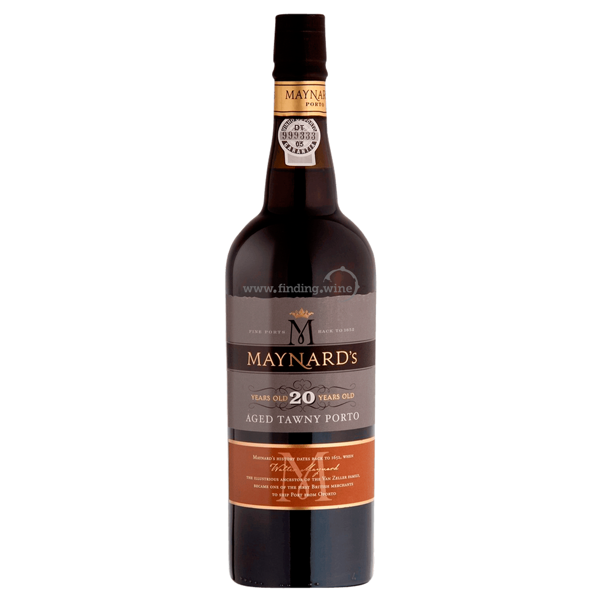 Maynard's - NV - 20 Years Old Aged Tawny Porto - 750 ml. - Douro Valley ...