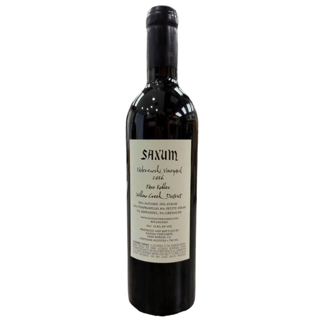 Saxum - 2016 - Paderewski Vineyard - 750 ml.