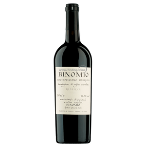 The winery name is Binomio - 2016 - Montepulciano d'Abruzzo Riserva - 750 ml.
