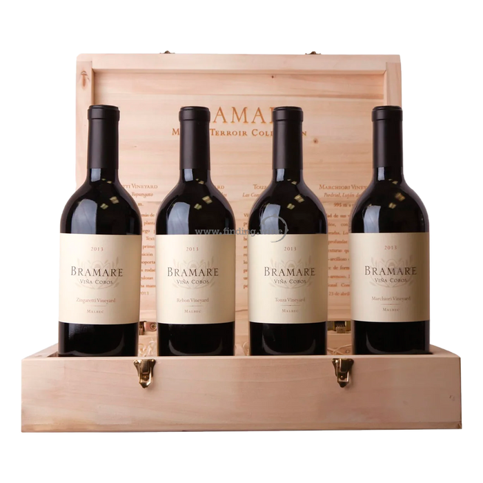 Vina Cobos 2013 - Bramare Vinyard Collection Pack (4 bottles) 750 ml.