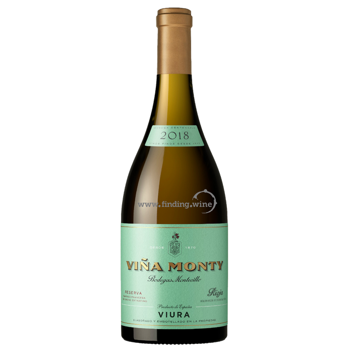 Vina Monty  - 2018 - Viura Reserva  - 750 ml.