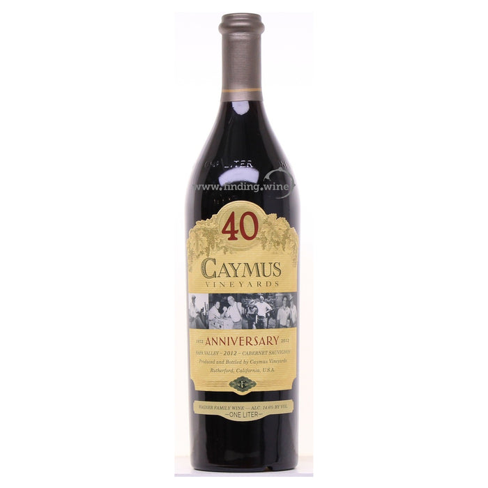 Caymus Vineyards _ 2012 - 40th.  Anniversary Cabernet Sauvignon _ 750 ml.