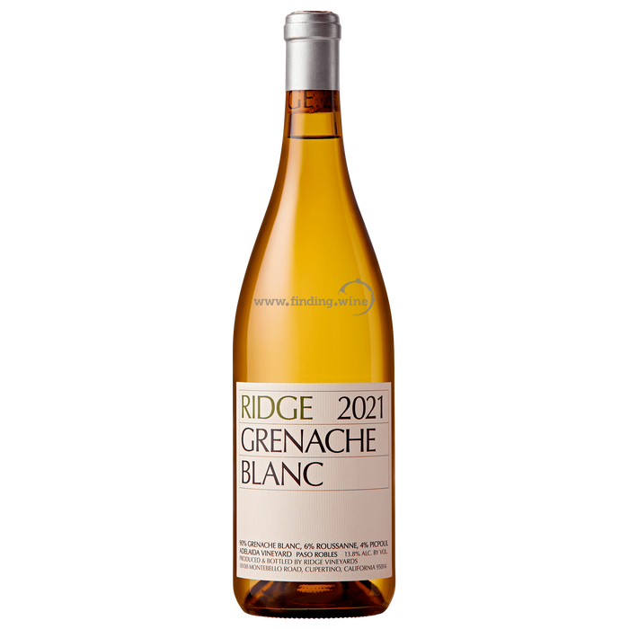 Ridge Vineyards  - 2021 - Grenache Blanc Adelaida Vineyard  - 750 ml.