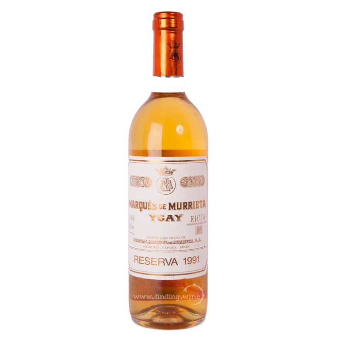Bodegas Marques de Murrieta 1991 - Ygay Reserva Blanco (White Label) 750 ml.